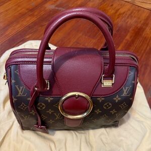 Authentic Louis Vuitton Speedy Arrow burgundy limited edition